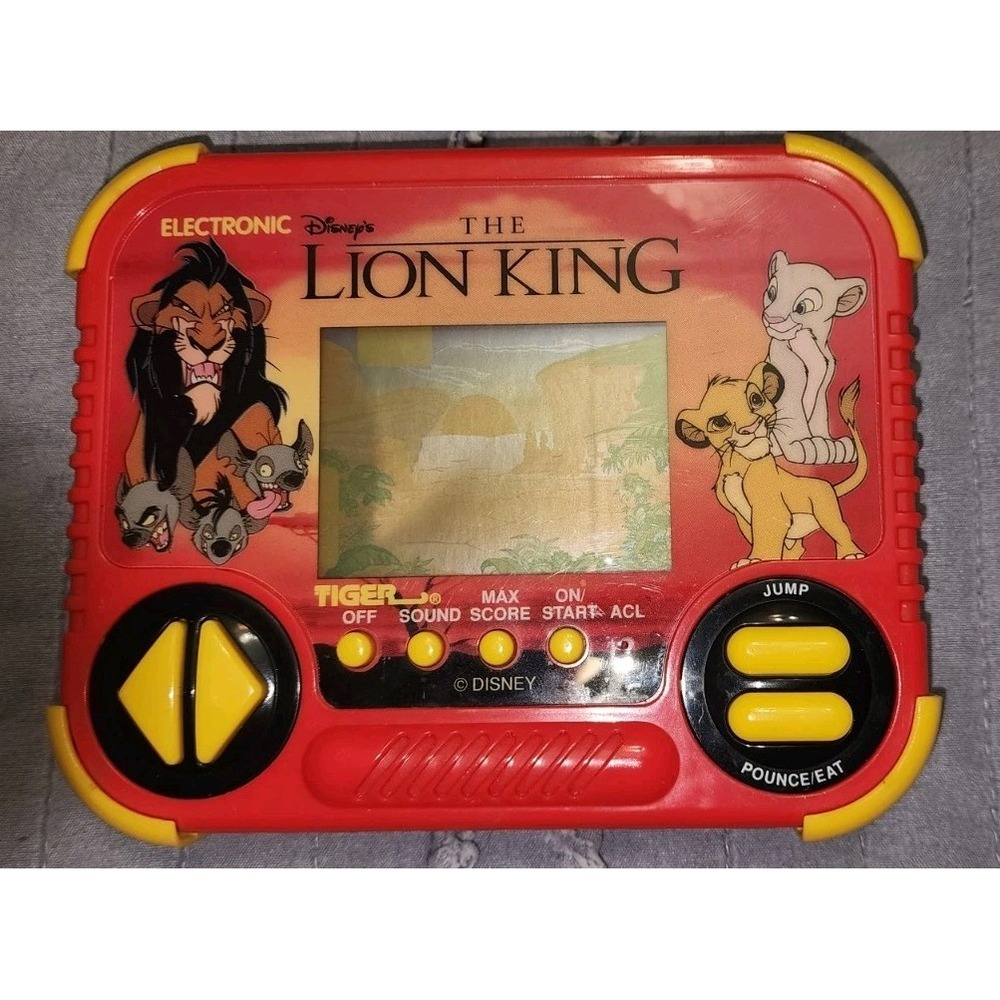 Disneys The Lion King Tiger Electronics Handheld LCD Game Tested Works Great!